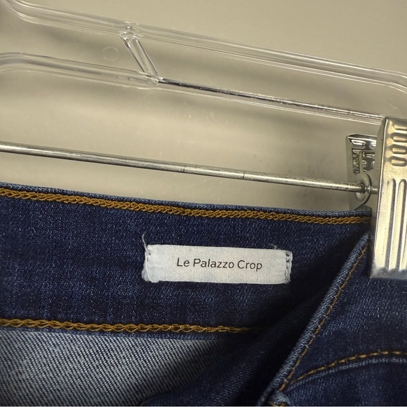 Frame le Palazzo crop majesty Rae dark wash ultra wide leg jeans size 34 waist - Picture 7 of 8